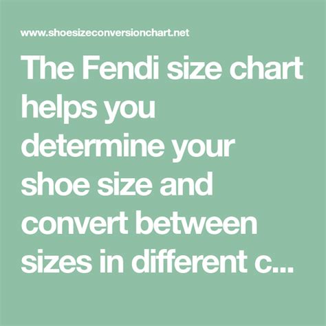 fendi shose|Fendi shoe size chart.